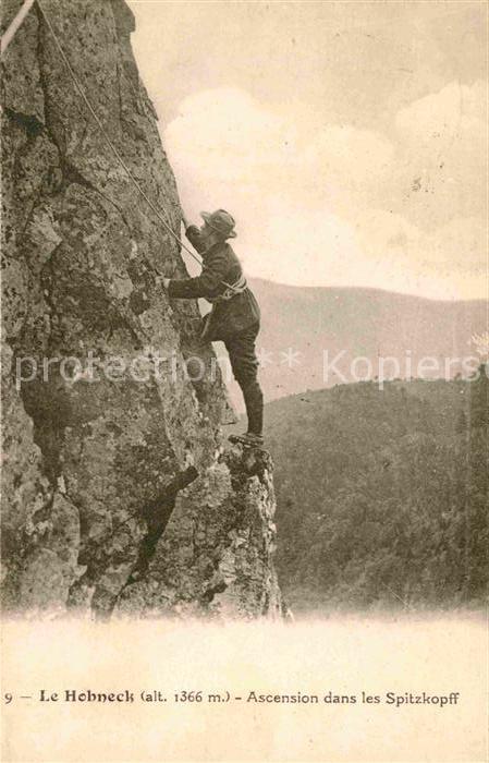 Klettern Bergsteigen Hohneck Ascension dans les Spitzkopff