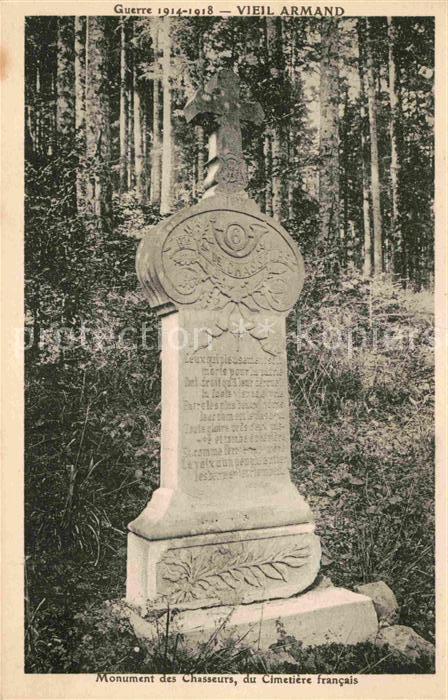 Hartmannswillerkopf Vieil Armand Monument des Chasseurs Cimitiere Francais