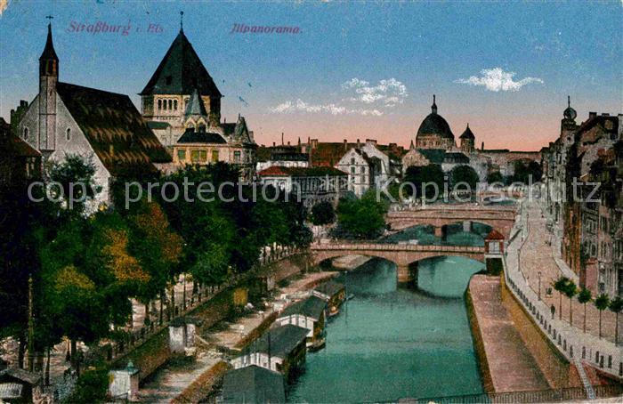 Strassburg Elsass Ill-Panorama