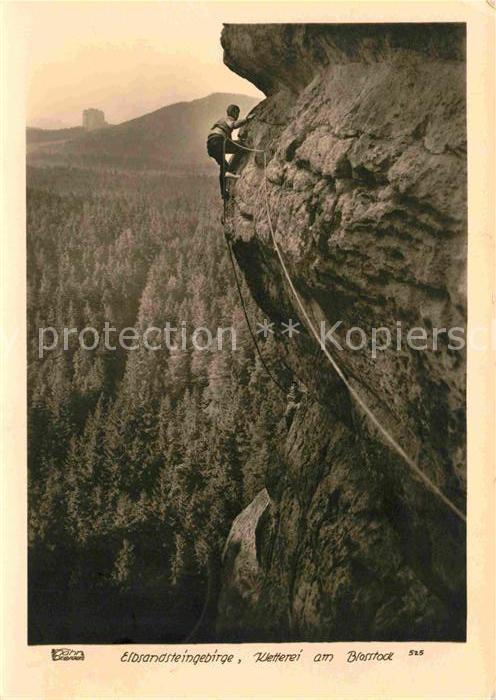 Foto Hahn Nr. 525 Elbsandsteingebirge Kletterei am Bl