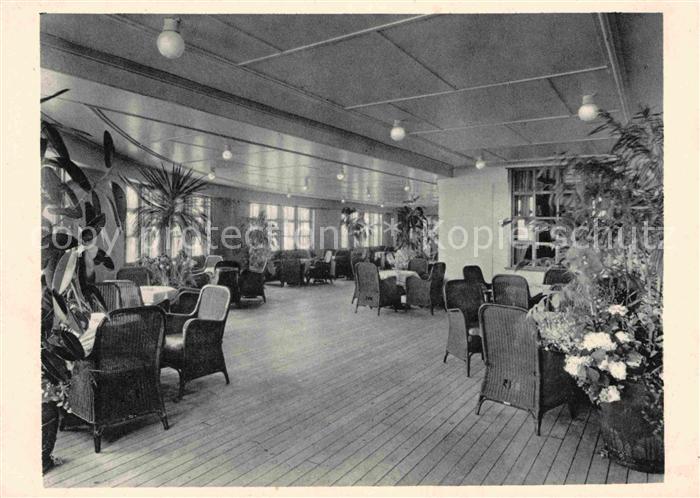Dampfer Oceanliner Europa Norddeutscher Lloyd Wintergarten