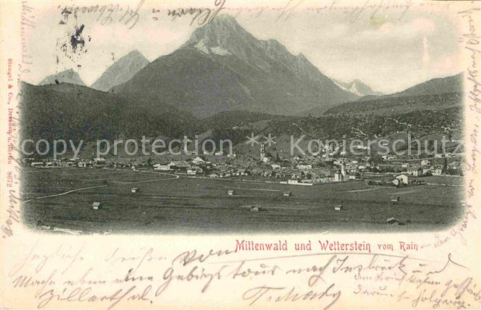 Mittenwald Bayern Wetterstein Rain