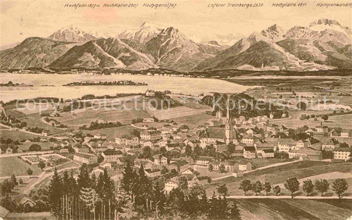 Prien Chiemsee Hochfelln Hochkalter Loferer Steinberge Kampenwand