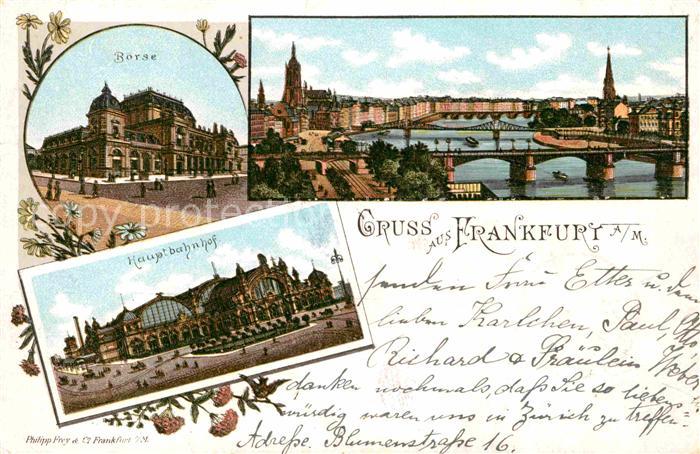 Frankfurt Main Hauptbahnhof B?rse Panorama