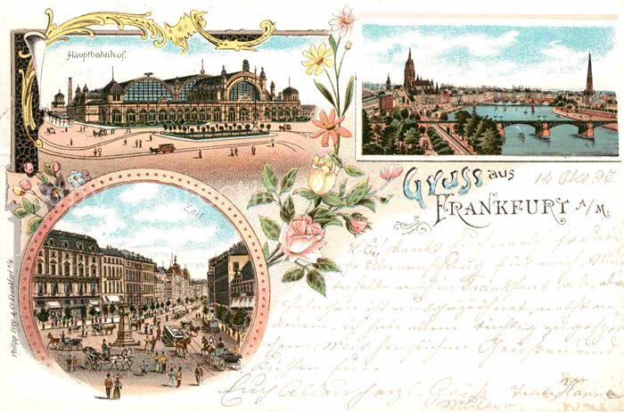 Frankfurt Main Hauptbahnhof Zeil Stadtansicht