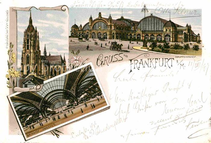 Frankfurt Main Hauptbahnhof Dom