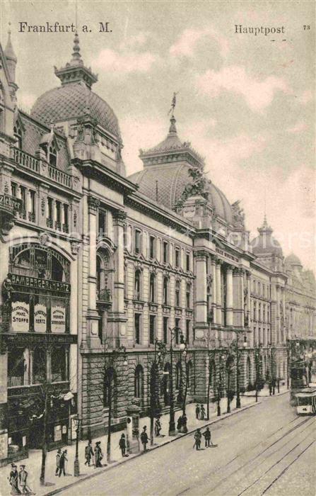 Frankfurt Main Hauptpost Strassenbahn