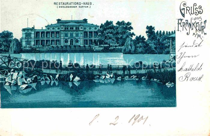Frankfurt Main Restaurationshaus Zoologischer Garten