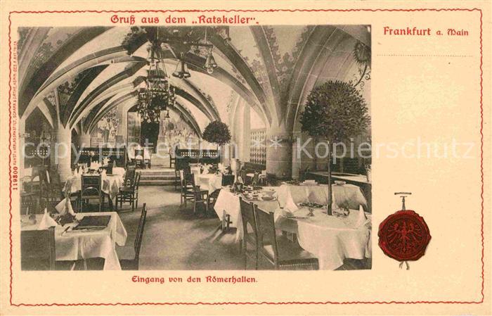 Frankfurt Main Ratskeller Eingang Roemerhallen