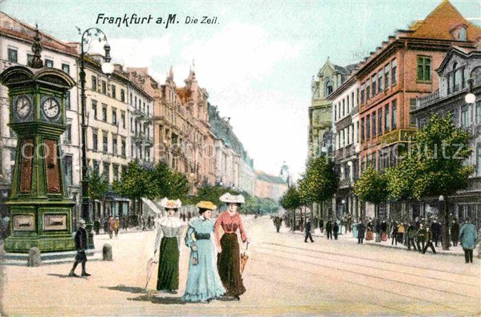 Frankfurt Main Zeil Turmuhr