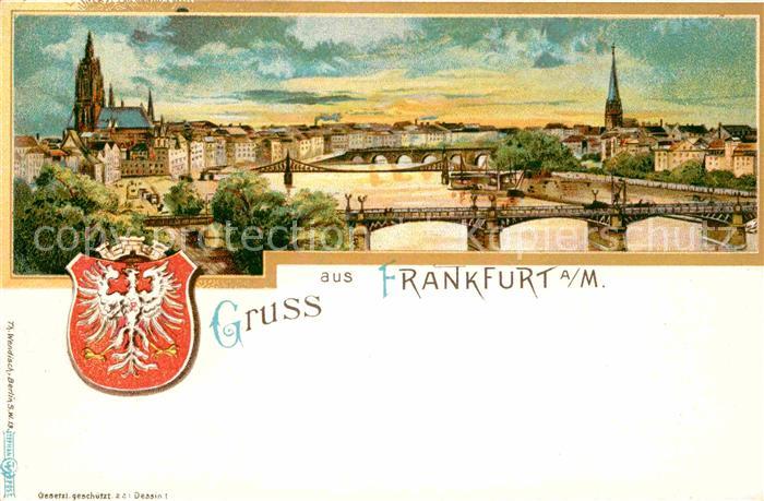 Frankfurt Main Stadtansicht Panorama