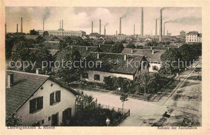 Ludwigshafen Rhein Kolonie Anilinfabrik