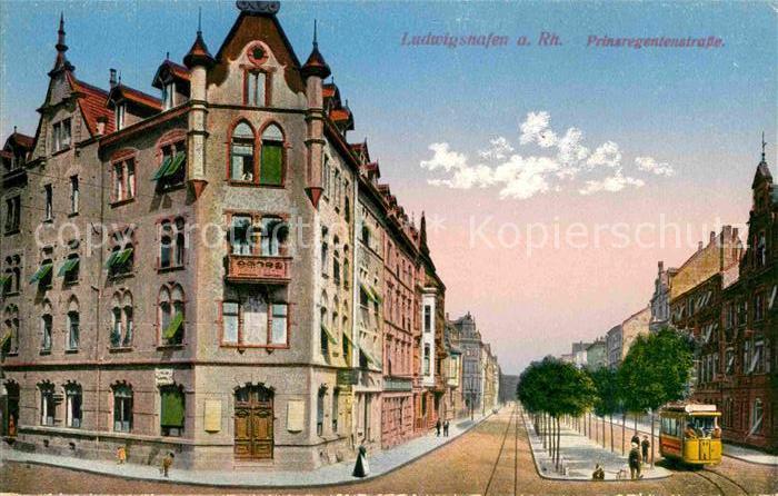 Ludwigshafen Rhein Prinzregentenstrasse Strassenbahn