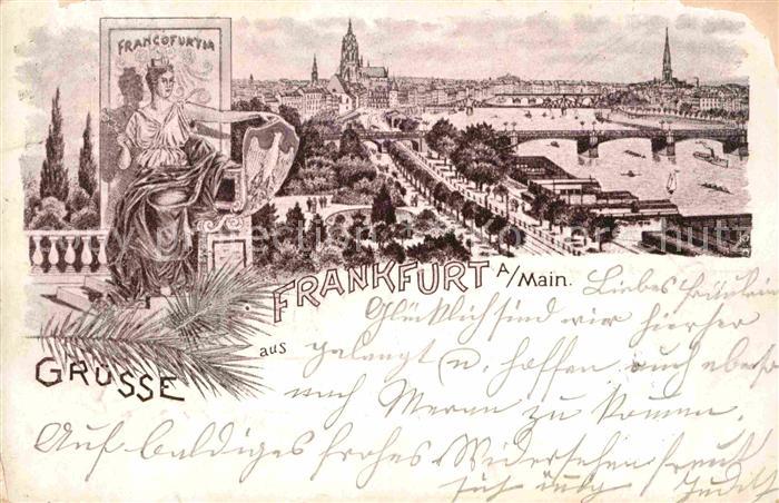 Frankfurt Main Francofurtia Panorama