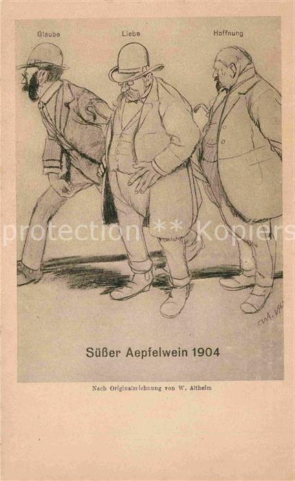 Frankfurt Main Suesser Aepfelwein 1904 Altheim