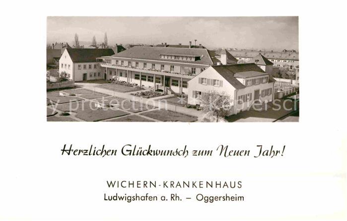 Oggersheim Wichern Krankenhaus Neujahrskarte