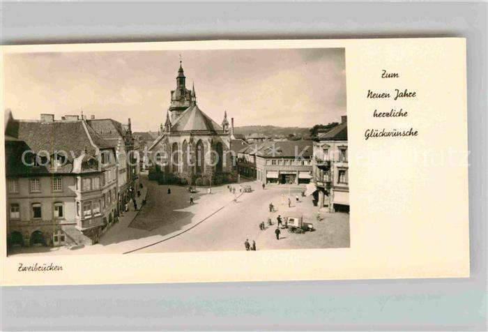 Zweibruecken Kirche Neujahrskarte