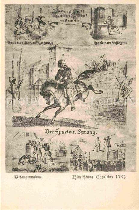 NueRNBERG  CITY Eppelein Sprung Gefaengnis Raub silbernes Vogelhaus