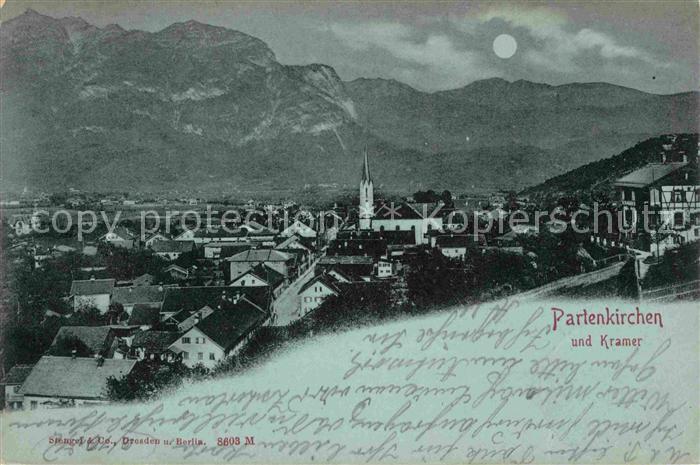 Partenkirchen Kramer Mondscheinkarte