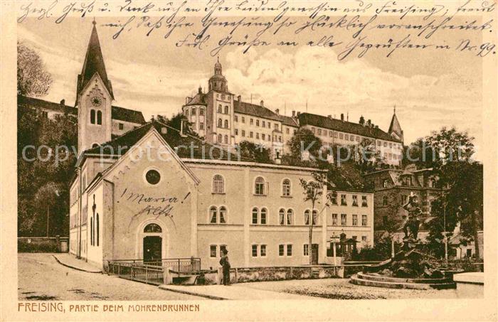 Freising Oberbayern Mohrenbrunnen Kirche