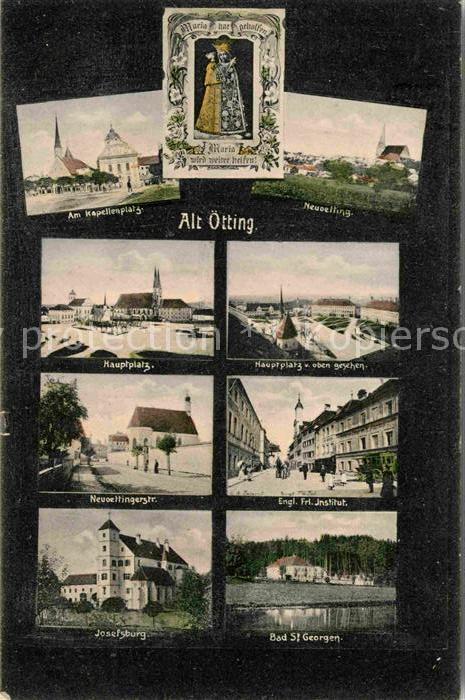 Altoetting Kapellenplatz Hauptplatz Englische Fraeulein Institut Josefsburg