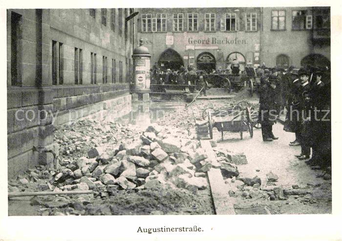 NueRNBERG  CITY Augustinerstrasse Hochwasserkatastrophe