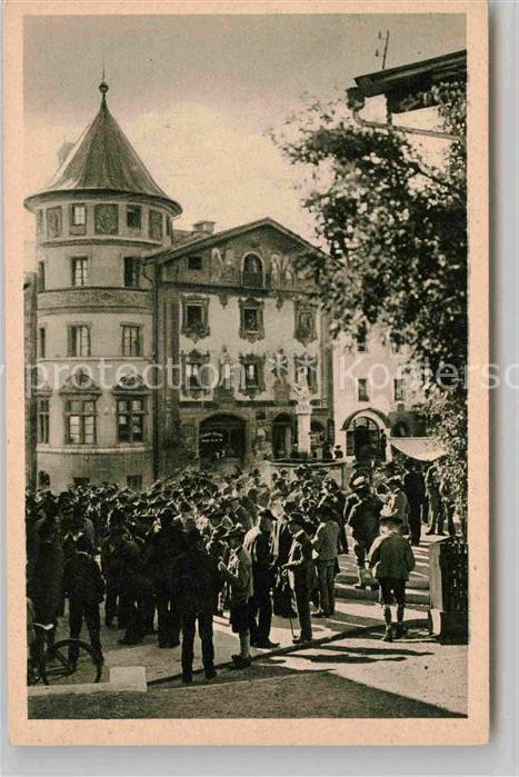 BERCHTESGADEN Bayern Marktplatz Sonntag