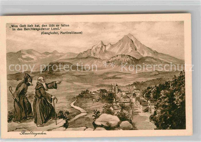 BERCHTESGADEN Bayern Ganghofer Martinsklause Wen Gott lieb hat