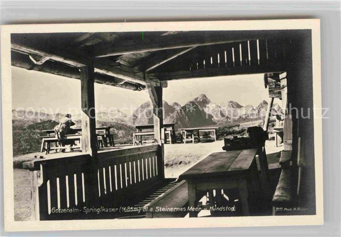 BERCHTESGADEN Bayern Gotzenalm Springlkaser Steineres Meer Hundstod