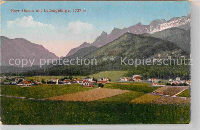 Gmain Bayerisch Lattengebirge Panorama