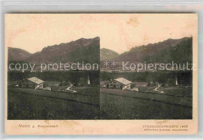 Nonn Oberbayern Stereoscopkarte Panorama