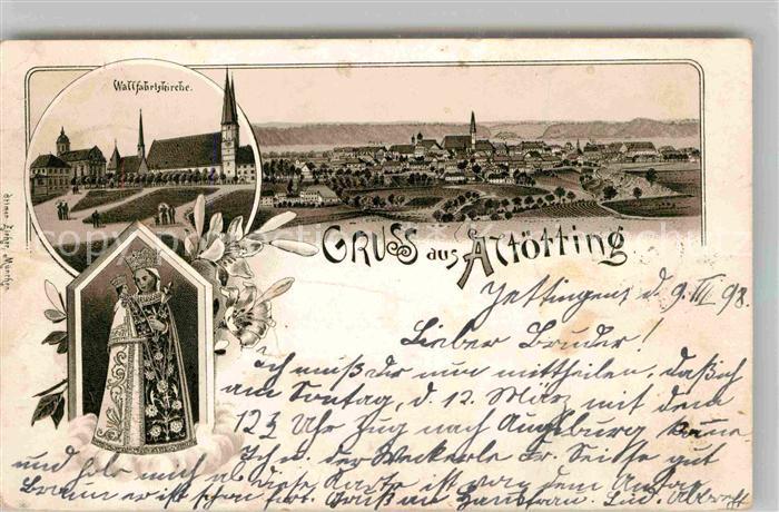 Altoetting Wallfahrtskirche Gnadenmutter Panorama