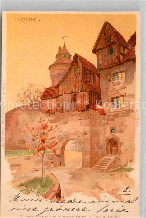 NueRNBERG CITY Burg Kuenstlerkarte