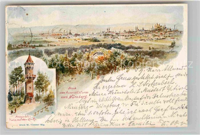 NueRNBERG CITY Aussichtsturm Gritz Panorama