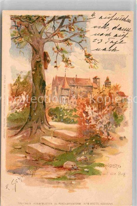 NueRNBERG CITY Burg Kuenstlerkarte