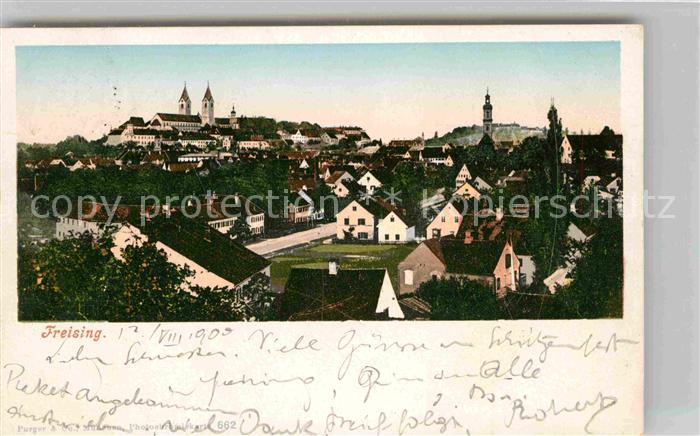 Freising Oberbayern Domberg Stadtansicht