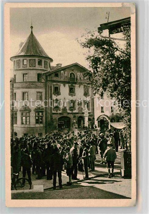 BERCHTESGADEN Bayern Marktplatz Sonntag