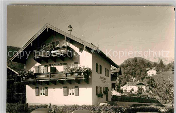 Mittenwald Bayern Haus Abendfrieden