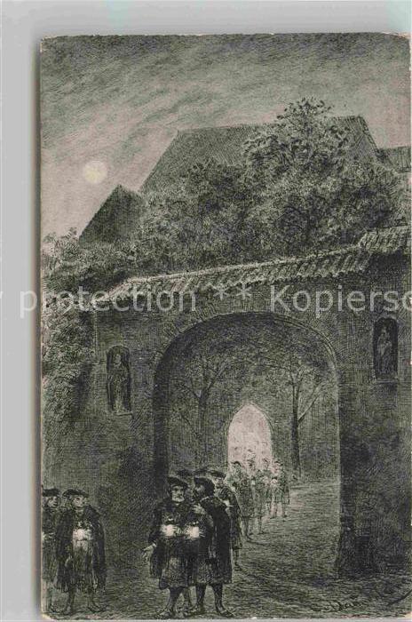 NueRNBERG  CITY Katharienen Kirche Heimkehr Meistersinger Mondschein