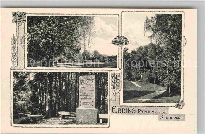 Erding Stadtpark Denkmal Diez