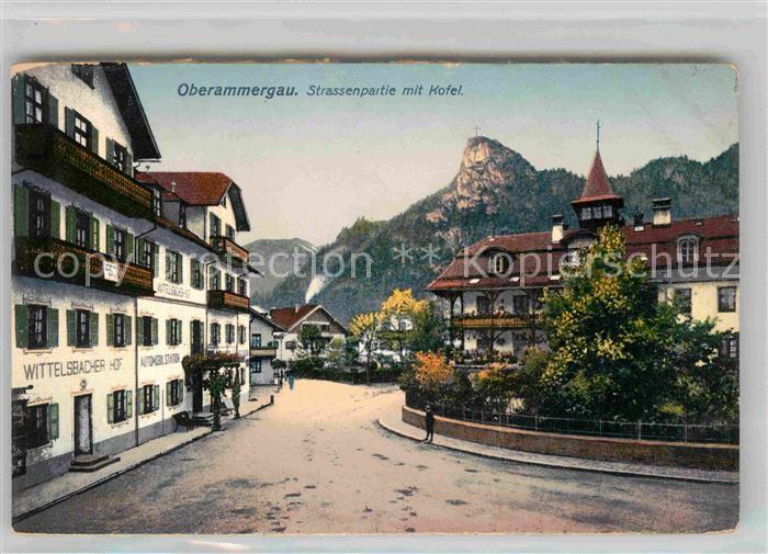 OBERAMMERGAU Bayern Strassenpartie Kofel