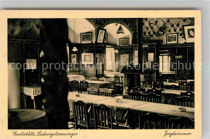 NueRNBERG CITY Gaststaette Ludwigstorzwinger Jagdzimmer