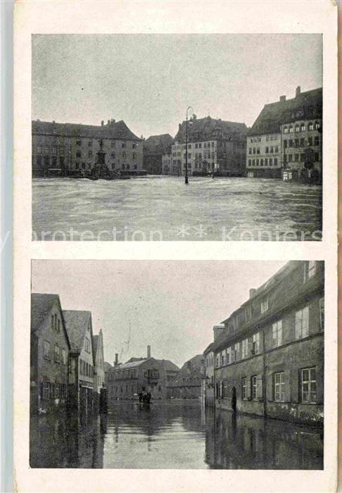 NueRNBERG CITY Hochwasserkatastrophe 1909 Marktplatz Vorstadt Woehrd