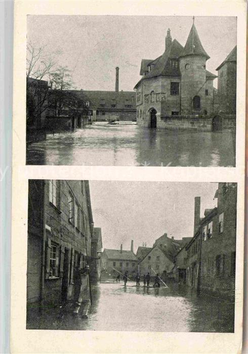 NueRNBERG CITY Hochwasserkatastrophe 1909 Agnesbruecke Vorstadt Woehrd