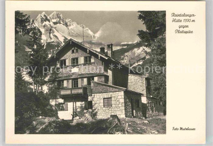 GARMISCH-PARTENKIRCHEN Bayern Plattspitze Raintal Angerhuette