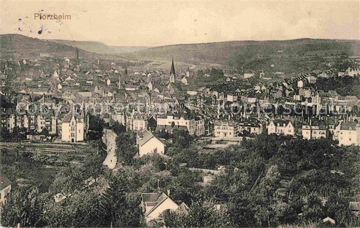 Pforzheim Blick ueber die Stadt