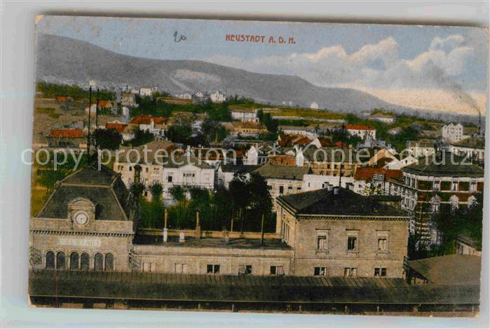 Neustadt Haardt Stadtbild mit Bahnhof