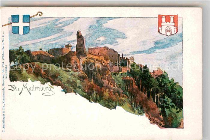 Eschbach Pfalz Madenburg Kuenstlerkarte