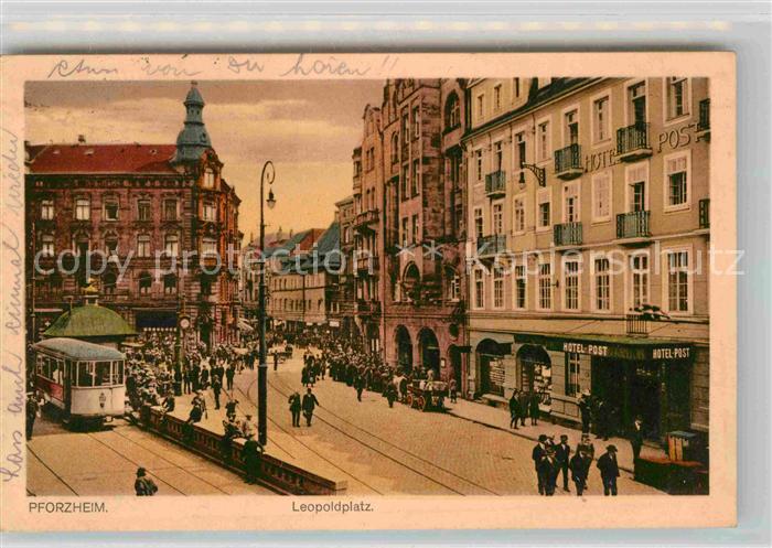 Pforzheim Leopoldplatz Strassenbahn
