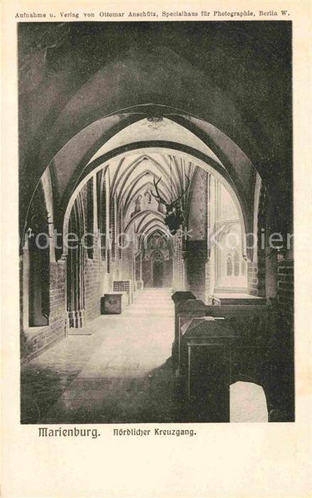 Marienburg Westpreussen Schlosskirche Kreuzgang